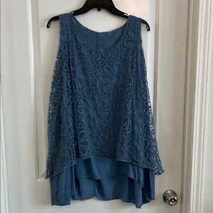 Unbranded layered blouse made in Italy